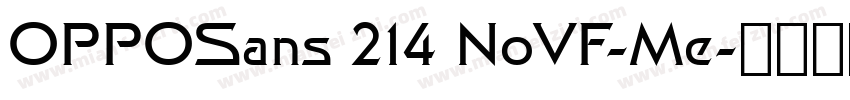 OPPOSans 214 NoVF-Me字体转换